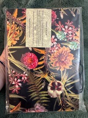 NWT 6”x8” 192-page Barnes & Noble Floral Tropical velour softcover notebook